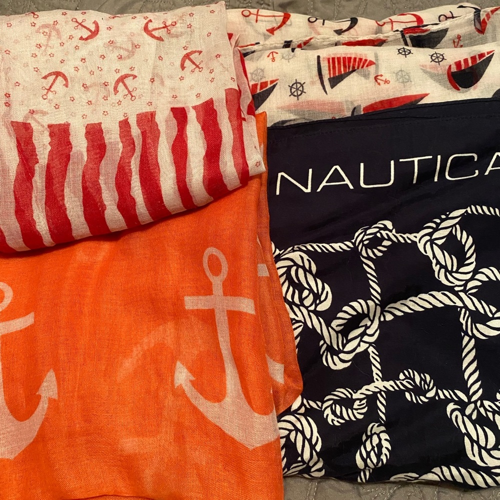 Nautical scarf lot